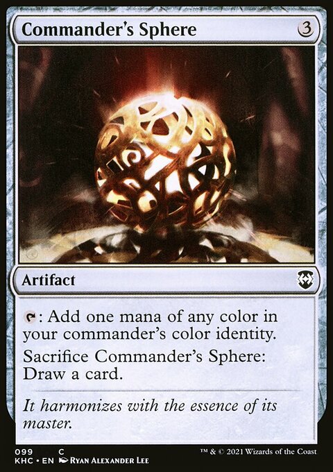 Commander's Sphere, Kaldheim Commander #99, Magic: The Gathering card