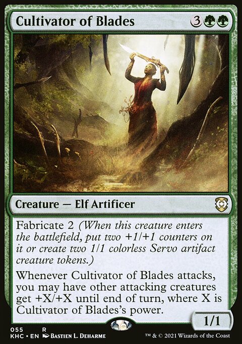 Cultivator of Blades, Kaldheim Commander #55, Magic: The Gathering card