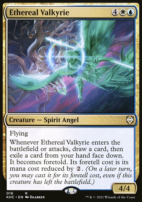Ethereal Valkyrie, Kaldheim Commander #16, Magic: The Gathering card