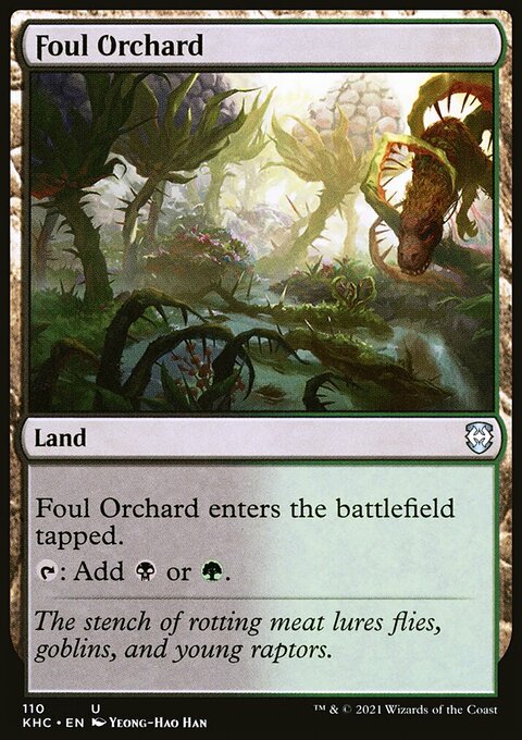 Foul Orchard, Kaldheim Commander #110, Magic: The Gathering card