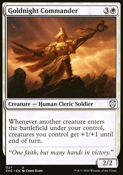 Goldnight Commander, Kaldheim Commander #27, Magic: The Gathering card