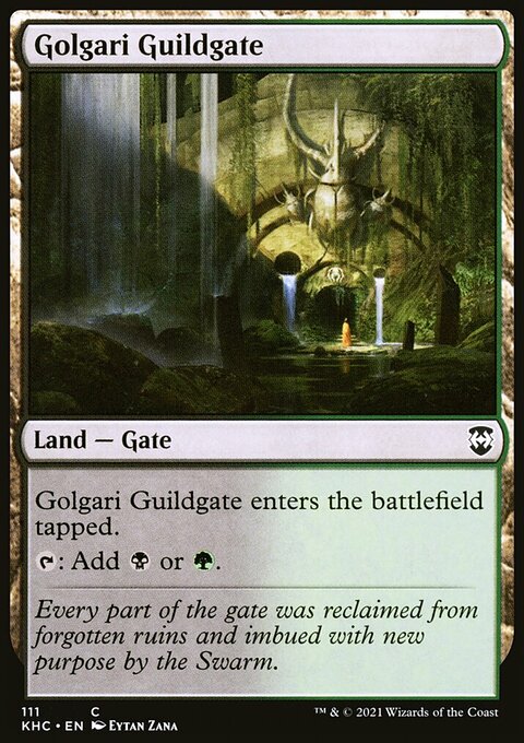 Golgari Guildgate, Kaldheim Commander #111, Magic: The Gathering card