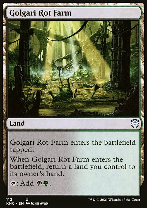 Golgari Rot Farm, Kaldheim Commander #112, Magic: The Gathering card