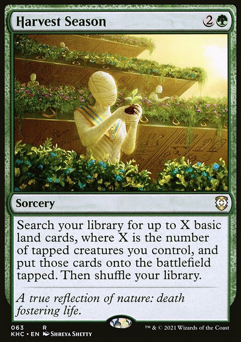 Harvest Season, Kaldheim Commander #63, Magic: The Gathering card