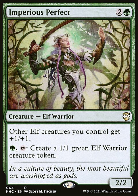 Imperious Perfect, Kaldheim Commander #64, Magic: The Gathering card