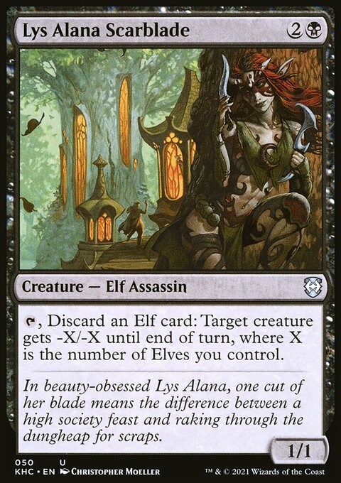 Lys Alana Scarblade, Kaldheim Commander #50, Magic: The Gathering card