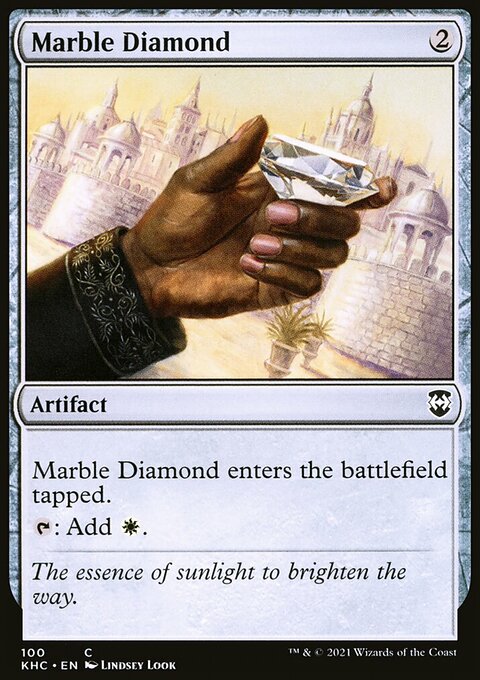 Marble Diamond, Kaldheim Commander #100, Magic: The Gathering card