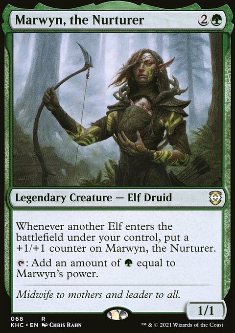 Marwyn, the Nurturer, Kaldheim Commander #68, Magic: The Gathering card