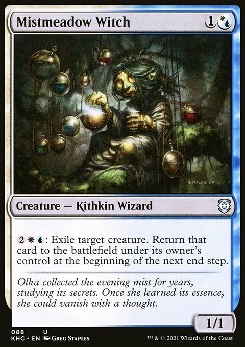 Mistmeadow Witch, Kaldheim Commander #88, Magic: The Gathering card