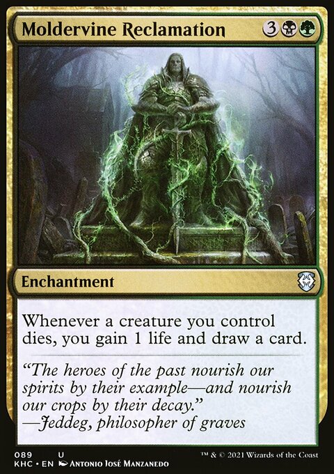 Moldervine Reclamation, Kaldheim Commander #89, Magic: The Gathering card