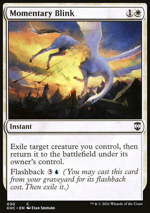 Momentary Blink, Kaldheim Commander #30, Magic: The Gathering card