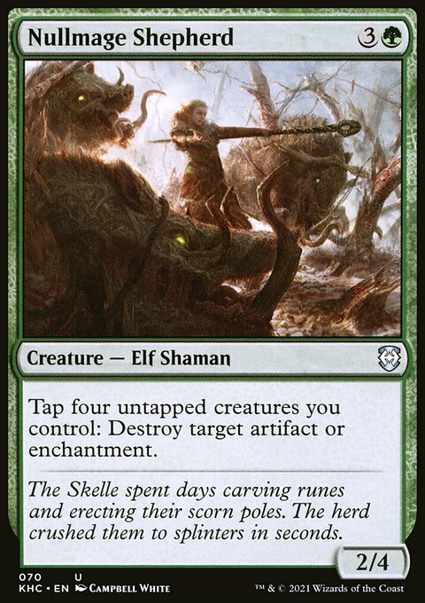 Nullmage Shepherd, Kaldheim Commander #70, Magic: The Gathering card