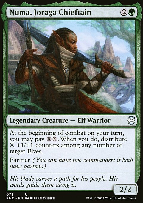 Numa, Joraga Chieftain, Kaldheim Commander #71, Magic: The Gathering card