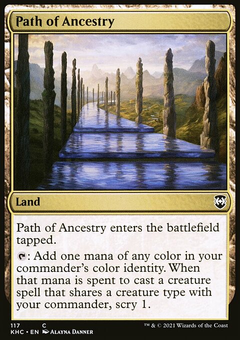 Path of Ancestry, Kaldheim Commander #117, Magic: The Gathering card