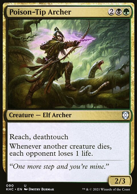 Poison-Tip Archer, Kaldheim Commander #90, Magic: The Gathering card