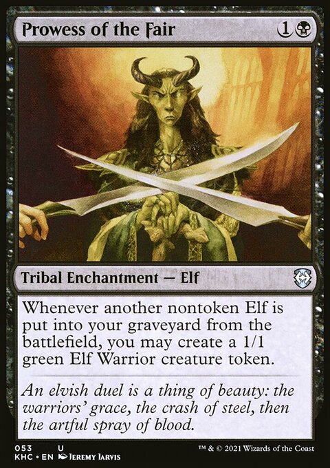 Prowess of the Fair, Kaldheim Commander #53, Magic: The Gathering card