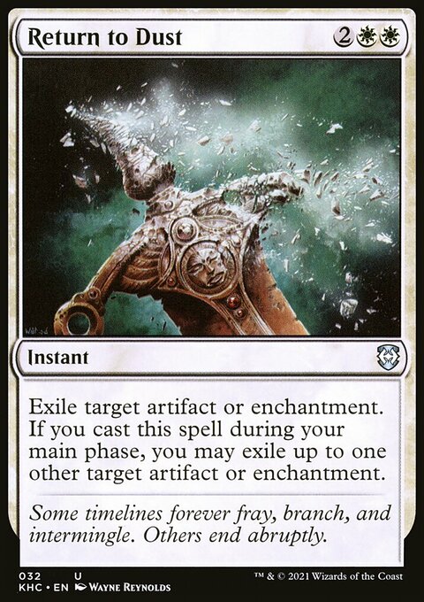 Return to Dust, Kaldheim Commander #32, Magic: The Gathering card