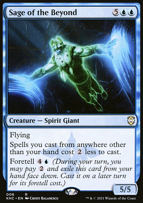 Sage of the Beyond, Kaldheim Commander #6, Magic: The Gathering card