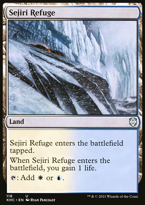 Sejiri Refuge, Kaldheim Commander #118, Magic: The Gathering card