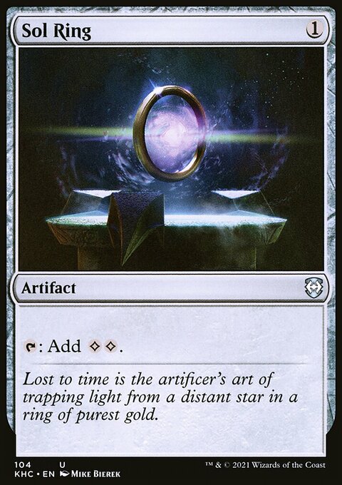 Sol Ring, Kaldheim Commander #104, Magic: The Gathering card