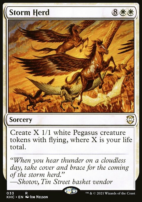 Storm Herd, Kaldheim Commander #33, Magic: The Gathering card