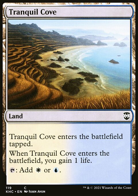 Tranquil Cove, Kaldheim Commander #119, Magic: The Gathering card