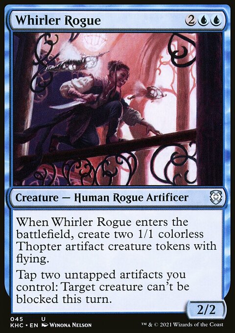 Whirler Rogue, Kaldheim Commander #45, Magic: The Gathering card