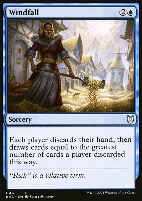 Windfall, Kaldheim Commander #46, Magic: The Gathering card