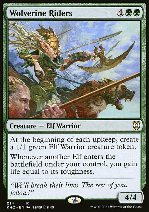 Wolverine Riders, Kaldheim Commander #14, Magic: The Gathering card