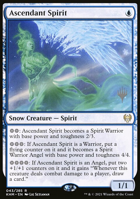 Ascendant Spirit, Kaldheim Promos #43p, Magic: The Gathering card