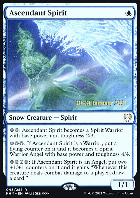 Ascendant Spirit, Kaldheim Promos #43s, Magic: The Gathering card