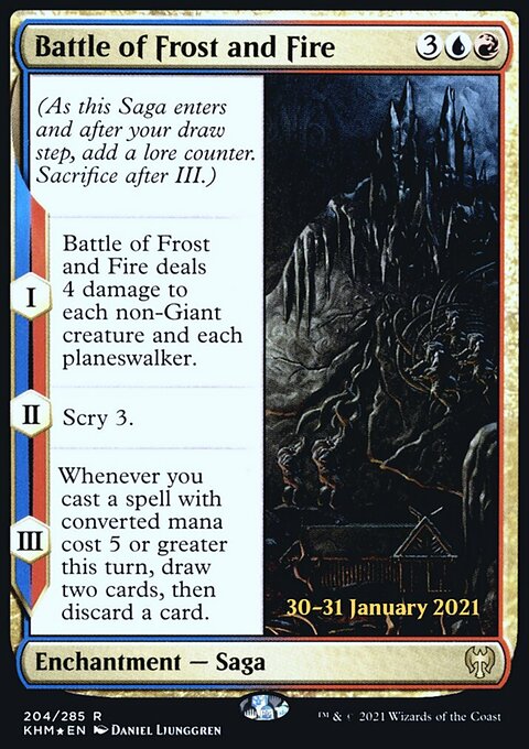 Battle of Frost and Fire, Kaldheim Promos #204s, Magic: The Gathering card