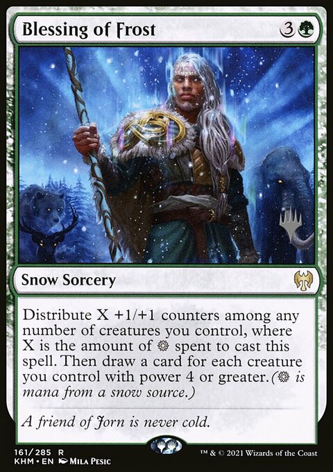 Blessing of Frost, Kaldheim Promos #161p, Magic: The Gathering card