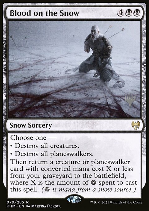Blood on the Snow, Kaldheim Promos #79p, Magic: The Gathering card