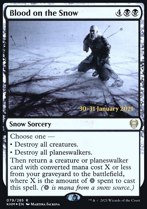 Blood on the Snow, Kaldheim Promos #79s, Magic: The Gathering card