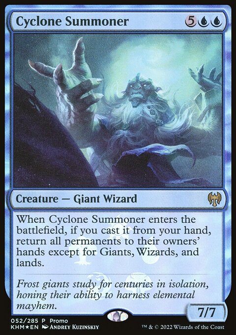 Cyclone Summoner, Kaldheim Promos #52★, Magic: The Gathering card