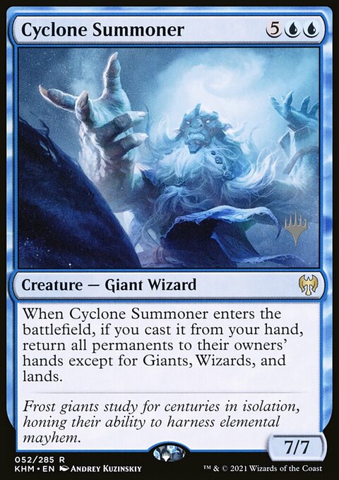 Cyclone Summoner, Kaldheim Promos #52p, Magic: The Gathering card