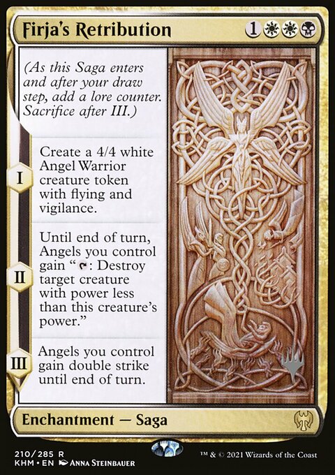 Firja's Retribution, Kaldheim Promos #210p, Magic: The Gathering card