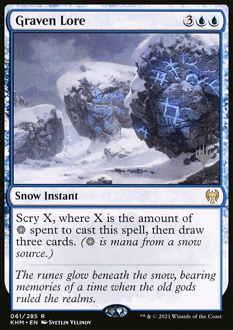 Graven Lore, Kaldheim Promos #61p, Magic: The Gathering card