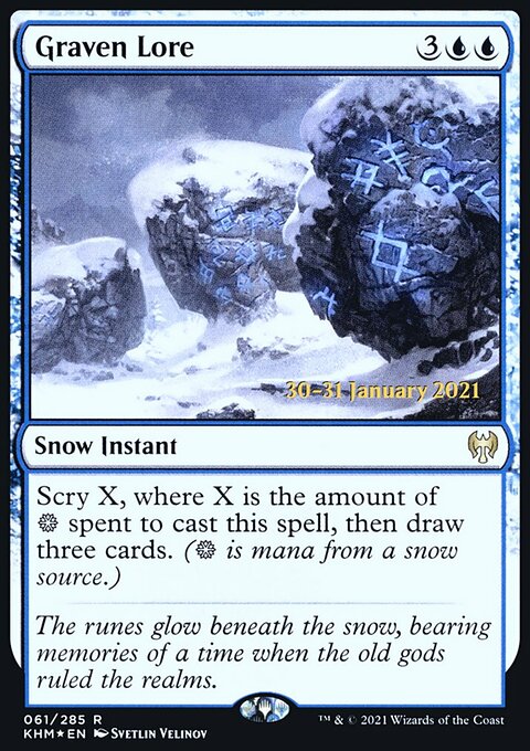 Graven Lore, Kaldheim Promos #61s, Magic: The Gathering card