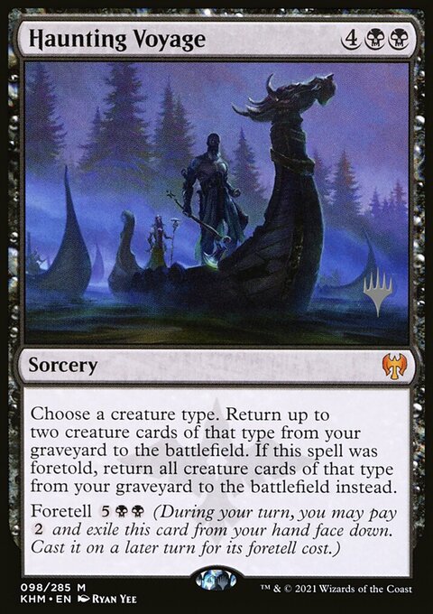 Haunting Voyage, Kaldheim Promos #98p, Magic: The Gathering card