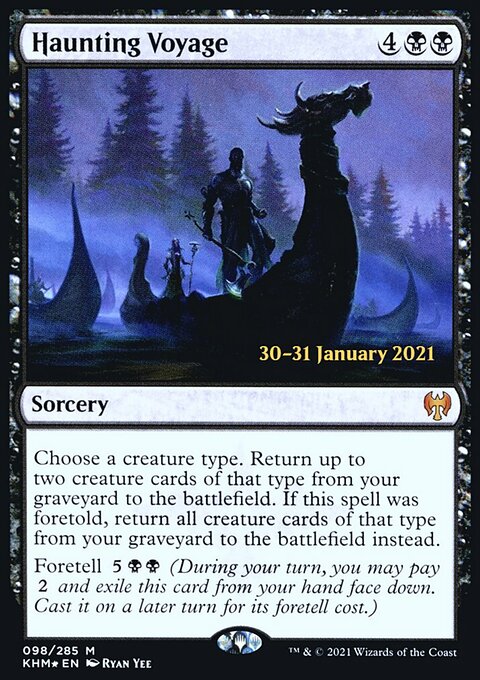 Haunting Voyage, Kaldheim Promos #98s, Magic: The Gathering card
