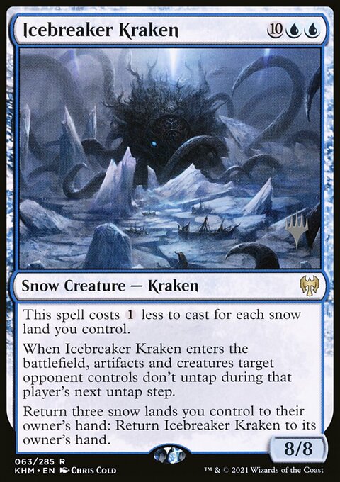 Icebreaker Kraken, Kaldheim Promos #63p, Magic: The Gathering card