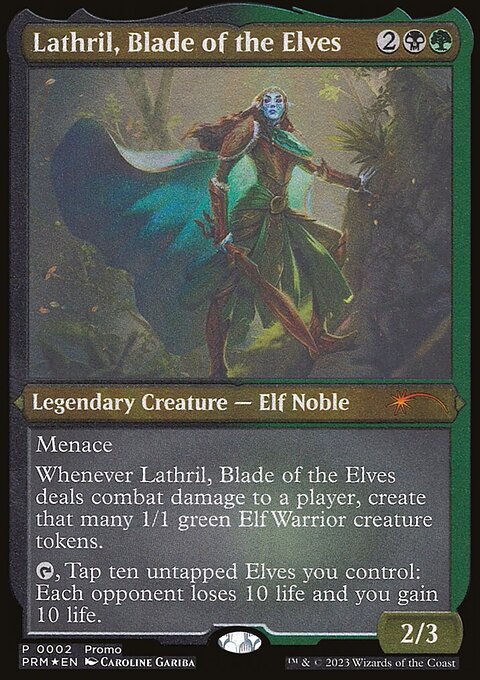 Lathril, Blade of the Elves, Kaldheim Promos #2★, Magic: The Gathering card