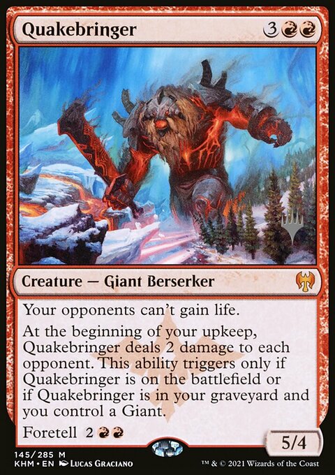 Quakebringer, Kaldheim Promos #145p, Magic: The Gathering card