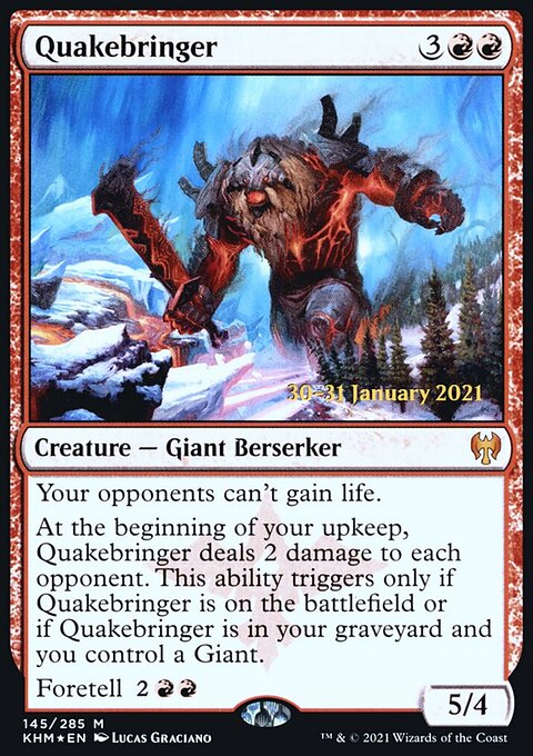 Quakebringer, Kaldheim Promos #145s, Magic: The Gathering card