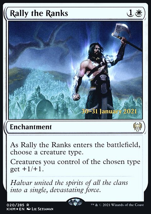 Rally the Ranks, Kaldheim Promos #20s, Magic: The Gathering card