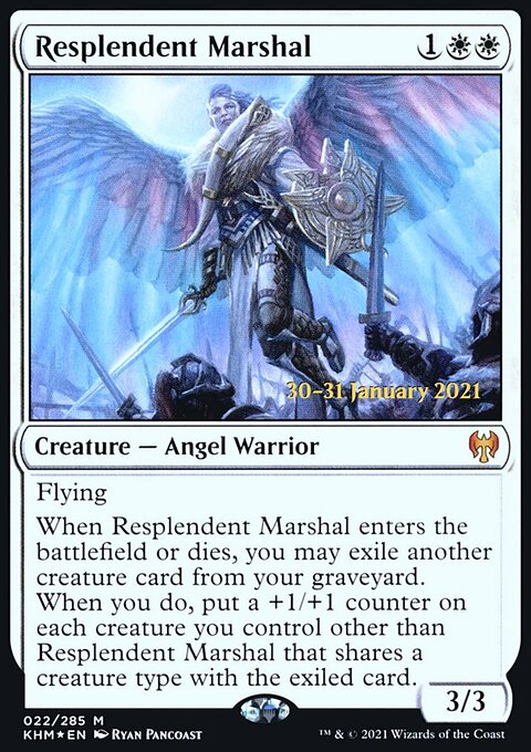 Resplendent Marshal, Kaldheim Promos #22s, Magic: The Gathering card