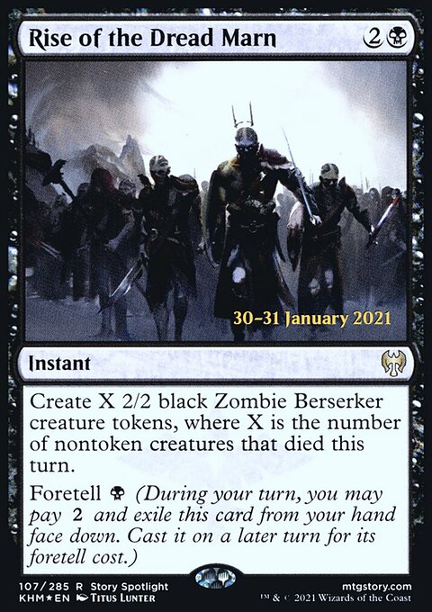 Rise of the Dread Marn, Kaldheim Promos #107s, Magic: The Gathering card