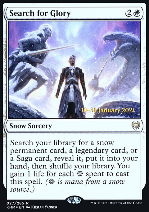 Search for Glory, Kaldheim Promos #27s, Magic: The Gathering card